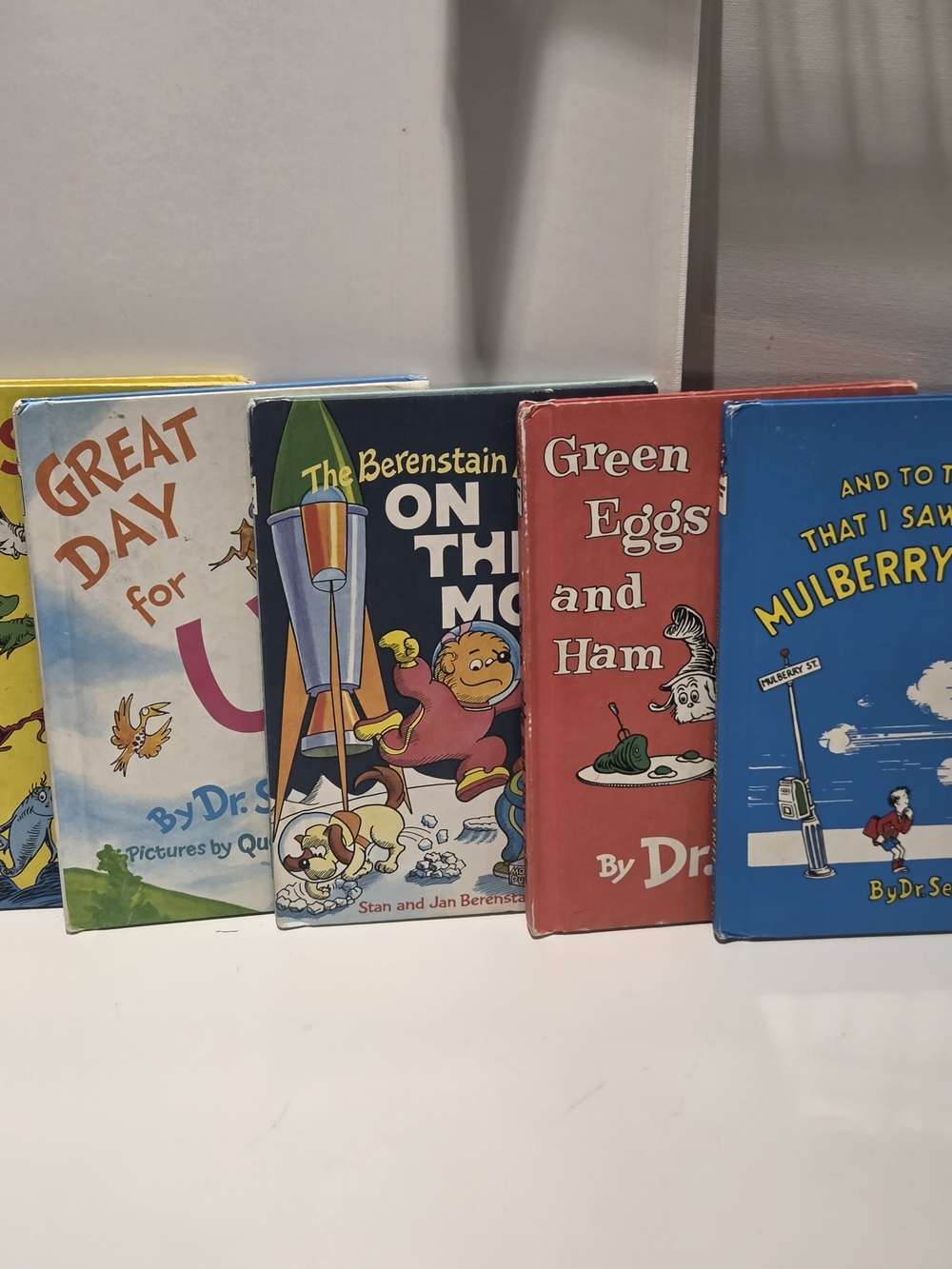 Vintage Dr Seuss & Berenstain Bears Book Lot of 5 Green Eggs Ham Mulberry Street